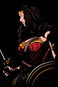 Wonder Woman 4k Minimalism
