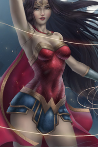 Wonder Woman 4k Newart (1440x2560) Resolution Wallpaper