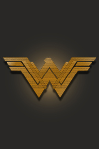 Wonder Woman 5k Logo (320x480) Resolution Wallpaper
