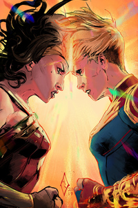 Wonder Woman And Captain Marvel 4k