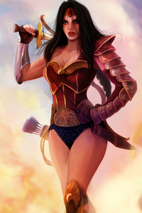 Wonder Woman And Superman 4k (320x480) Resolution Wallpaper