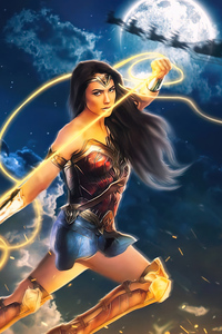 Wonder Woman Angel Of Hope 4k (1080x2160) Resolution Wallpaper
