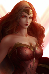 Wonder Woman Anger (1440x2560) Resolution Wallpaper