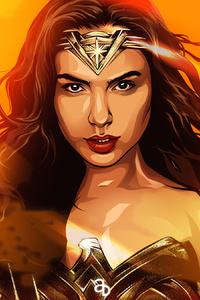 Wonder Woman Arts New (480x800) Resolution Wallpaper