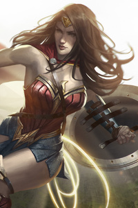 Wonder Woman Artwork 2018 (1280x2120) Resolution Wallpaper