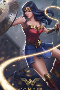 Wonder Woman Artwork 2020 (1080x1920) Resolution Wallpaper