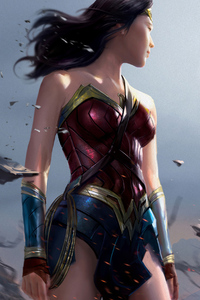 Wonder Woman Asian (320x568) Resolution Wallpaper