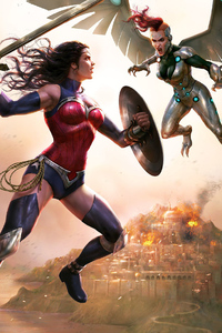 Wonder Woman Bloodlines (1125x2436) Resolution Wallpaper
