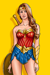 Wonder Woman Bright Art 4k