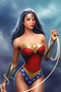 480x854 Wonder Woman Comic Art 5k