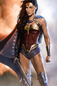 Wonder Woman Comic Fanart (1280x2120) Resolution Wallpaper