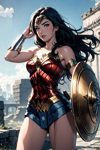 Wonder Woman Comic Sketch Art (540x960) Resolution Wallpaper