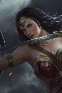 Wonder Woman Coming (640x960) Resolution Wallpaper