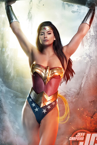 Wonder Woman Cosplay Art 4k (240x320) Resolution Wallpaper