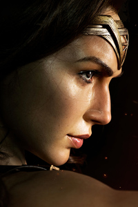 Wonder Woman Cosplay Face Portrait 4k (320x568) Resolution Wallpaper