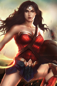 Wonder Woman DC (360x640) Resolution Wallpaper
