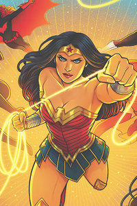 Wonder Woman Dc Fandome Heroes (640x1136) Resolution Wallpaper