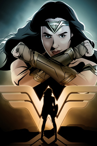Wonder Woman Dc Fandome (480x854) Resolution Wallpaper