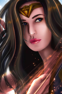 Wonder Woman Dc Universe 4k (640x1136) Resolution Wallpaper