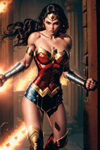 Wonder Woman Demigoddess (480x800) Resolution Wallpaper