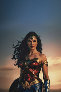 Wonder Woman Diana Of Themyscira Strikes (1125x2436) Resolution Wallpaper