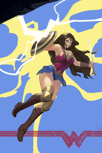 1080x2160 Wonder Woman Digital Art