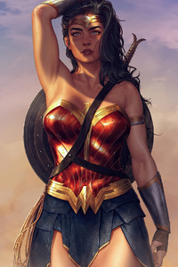 Wonder Woman Dynamo Saga (1080x2160) Resolution Wallpaper
