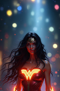 Wonder Woman Fearless Look (1125x2436) Resolution Wallpaper