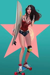 Wonder Woman For Surfing 4k