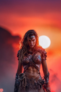 Wonder Woman Fury Of The Amazon (1125x2436) Resolution Wallpaper