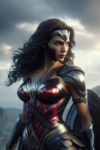 Wonder Woman Glide (1125x2436) Resolution Wallpaper