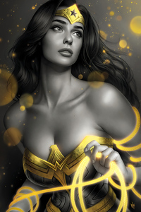 Wonder Woman Gold Queen 4k (1080x2160) Resolution Wallpaper