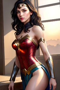 Wonder Woman Hope Cape (240x320) Resolution Wallpaper