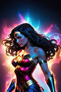 Wonder Woman Icon Of Hope (1280x2120) Resolution Wallpaper