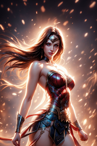Wonder Woman In Full Glory (240x400) Resolution Wallpaper