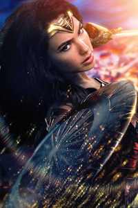 240x400 Wonder Woman Justice League Poster