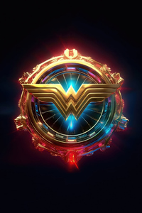 Wonder Woman Logo 5k (240x320) Resolution Wallpaper
