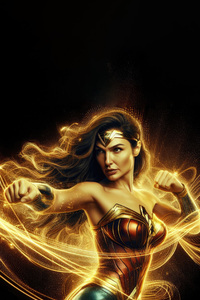 Wonder Woman Majestic Horizon (240x320) Resolution Wallpaper