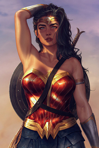 1280x2120 Wonder Woman Majestic Look 4k