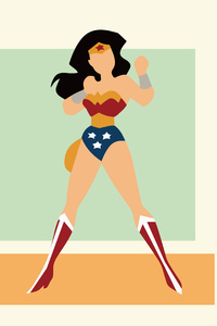 Wonder Woman Minimal 10k (1440x2560) Resolution Wallpaper