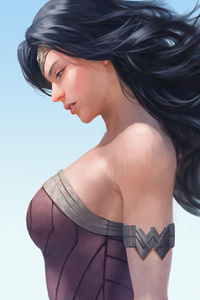 Wonder Woman New Art (320x480) Resolution Wallpaper
