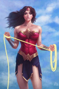 Wonder Woman Painting 4k (1280x2120) Resolution Wallpaper