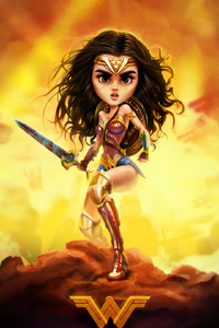 Wonder Woman Pop Art 4k (1080x1920) Resolution Wallpaper