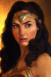 Wonder Woman Portrait (240x320) Resolution Wallpaper
