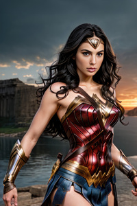 1125x2436 Wonder Woman Power 5k