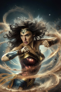 Wonder Woman Radiant Glory (360x640) Resolution Wallpaper