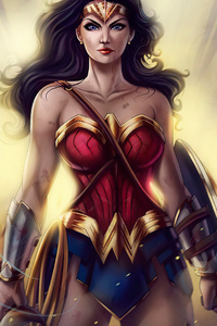 Wonder Woman Sketchartwork (1080x2160) Resolution Wallpaper