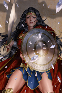 Wonder Woman Spinning (240x320) Resolution Wallpaper