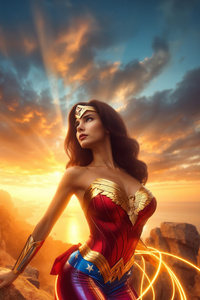 Wonder Woman The Goddess Of Justice (1125x2436) Resolution Wallpaper