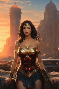 Wonder Woman The Guardian 4k (360x640) Resolution Wallpaper